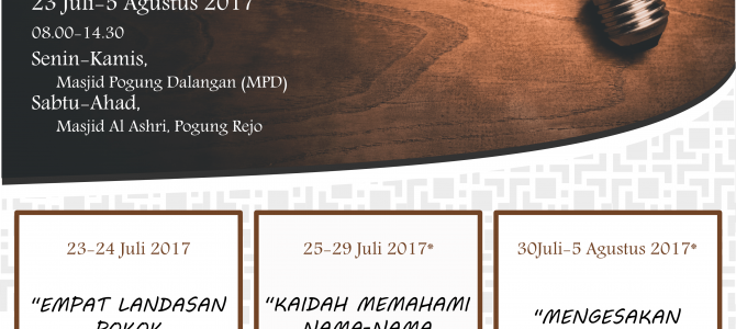 KAJIAN ISLAM ILMIAH SPESIAL LIBURAN KAJIAN ISLAM ILMIAH SPESIAL LIBURAN